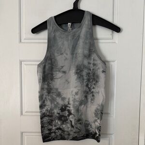 lululemon athletica Gray and Black Tank Top